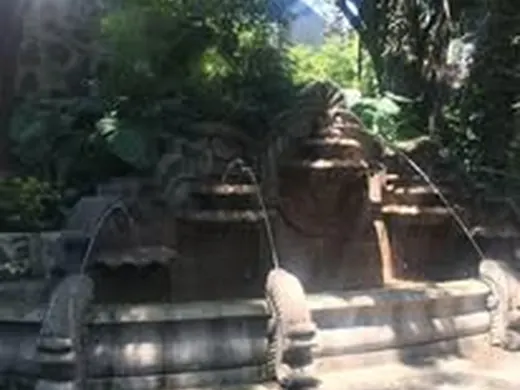Grupo de viajeros en destino turístico